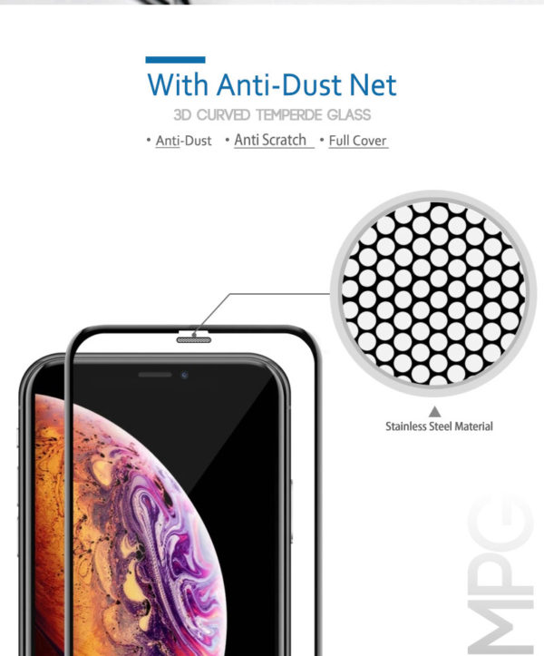 9H 0.33mm Dust Proof Tempered Glass screen protector 3D high clear dust