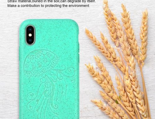OEM Customized logo Eco-friendly Biodegradable Recycle Organic Wheat Straw Cell Phone Case For iphone