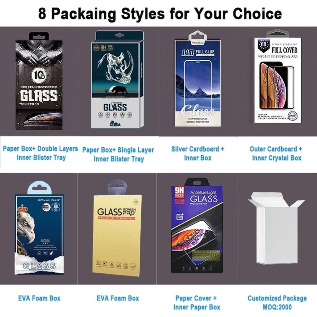 Custom Japanese Asahi 9H Antimicrobial Tempered Glass Screen Protector