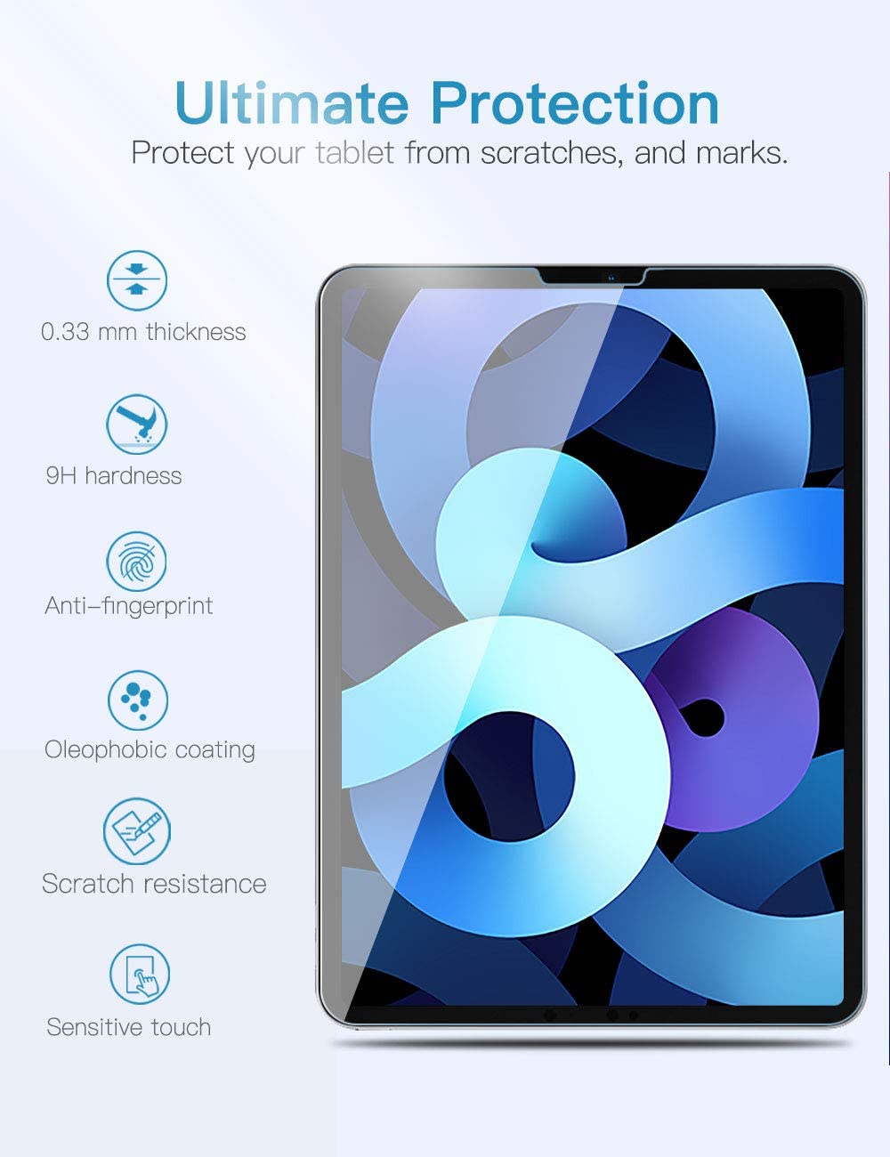 1/2/3 Pack Easy Install HD Clear Tempered Glass Screen Protector For