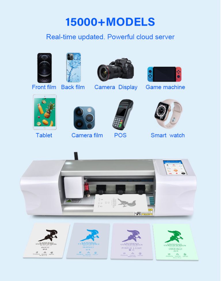 Intelligent TPU film cutter machine hydrogel auto cover cell mobile