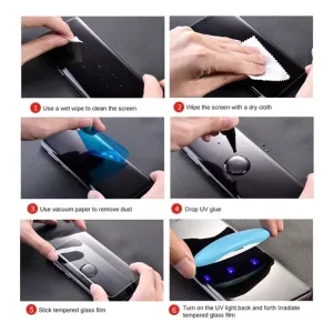 Wholesale UV Screen Glass Protector with Light and Glue for OnePlus 10 Pro 5G UV Tempered Screen Protector