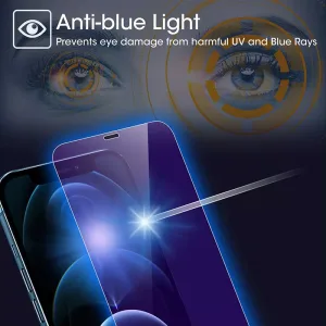 Wholesale Eye Protection Screen Protector 2.5D Full Glue Anti Blue Ray Light 9H Tempered Glass for iPhone 11 12 13 Pro Max