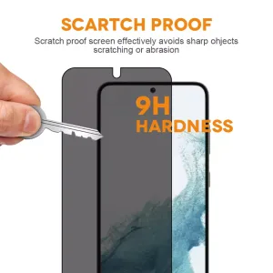 Privacy Tempered Glass for Samsung Galaxy S23 Plus Anti-spy Screen Protector for Galaxy S23 Screen Protection Fingerprint Unlock