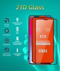 Professional 21D Tempered Glass For Redmi Note 8 For TECNO Screen Protector Guard