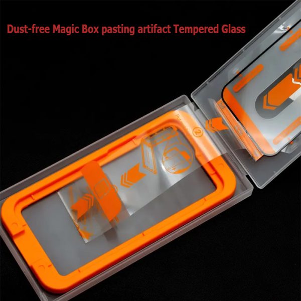 Dustfree Magic Box Sticker artifact Tempered Glass Screen Protector