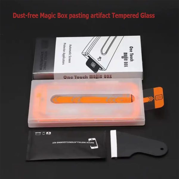 Dustfree Magic Box Sticker artifact Tempered Glass Screen Protector
