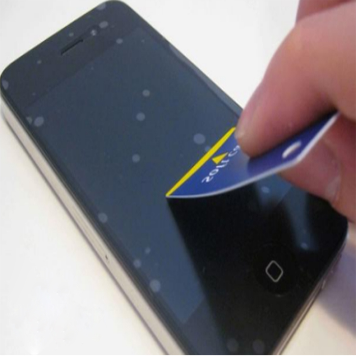 How to remove bubbles from the tempered glass screen?