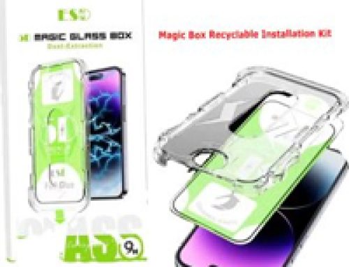 Magic Box recyclable installation kit easy applicator tempered glass screen protector for iPhone 14 pro max