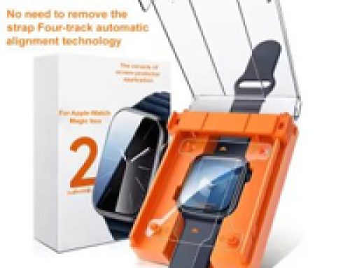 Magic Box 9H Tempered Glass 2 Pack for Apple Watch Series 10/9/8/7  Easy Installer Applicator Screen Protector Installation Kit by MPG Screen Protector   