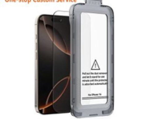 Custom Logo Tempered Glass Screen Protector with Easy Install Tool for iPhone 17 /16 / 15 / 14 / 13 / 12 Series
