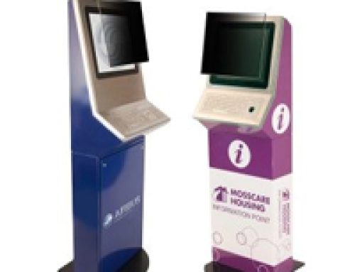 2-Way Anti-Glare Privacy Screen Protector for Touch Kiosks – Secure Viewing for 10”–43” Displays by MPG